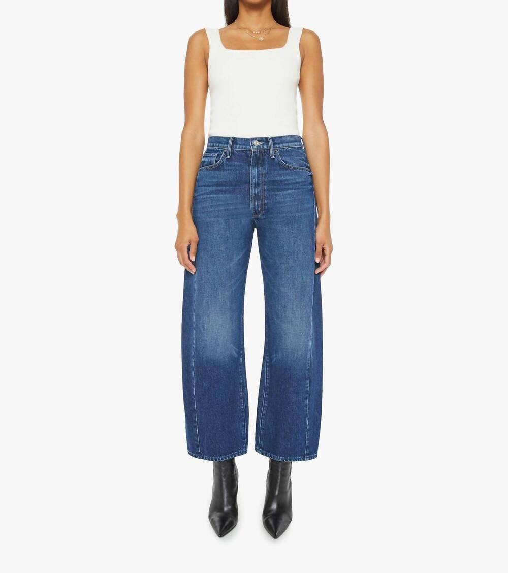NEW MOTHER half-pipe ankle jeans in did you bring me anything